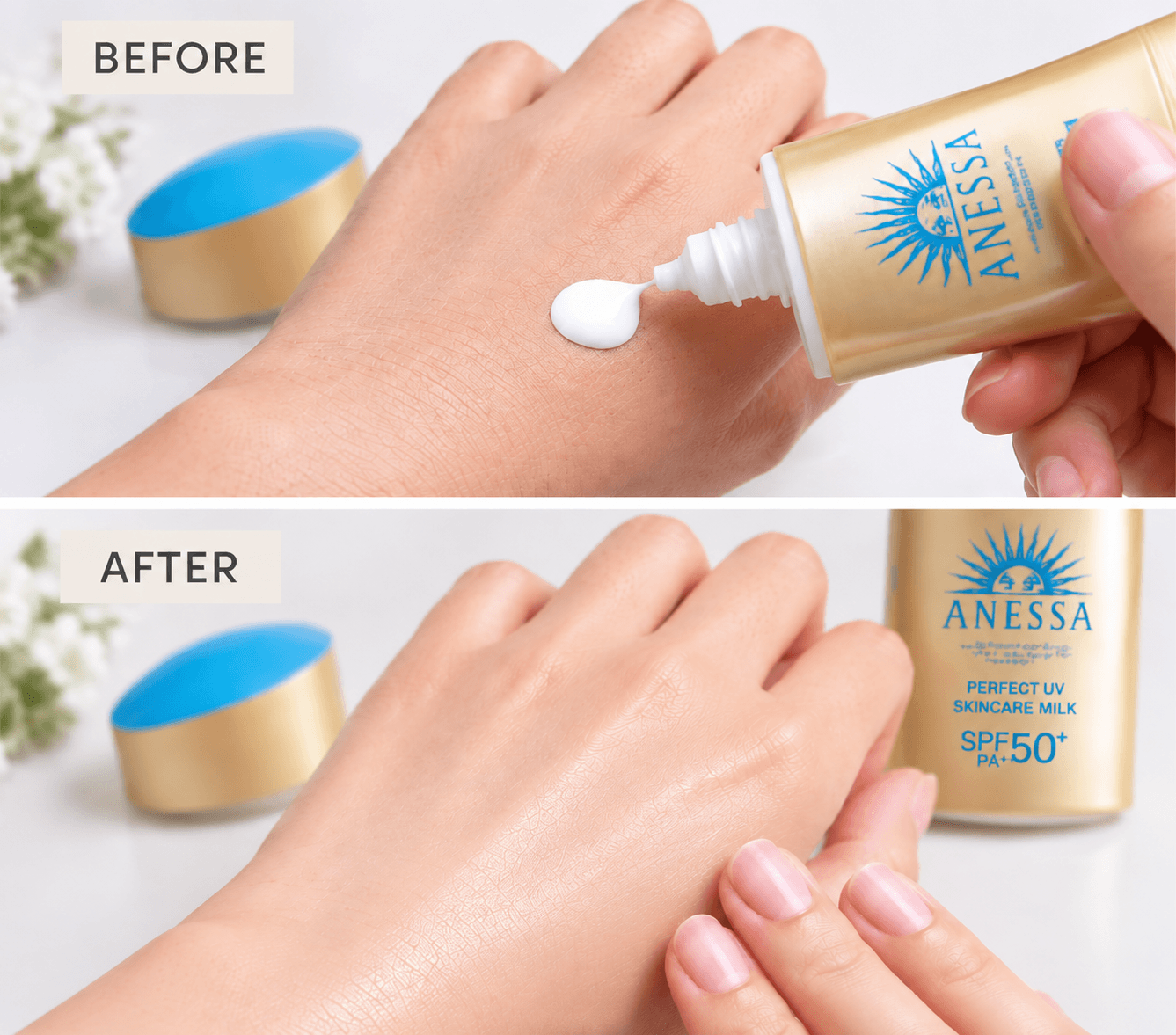 anessa perfect uv sunscreen skincare milk spf50+