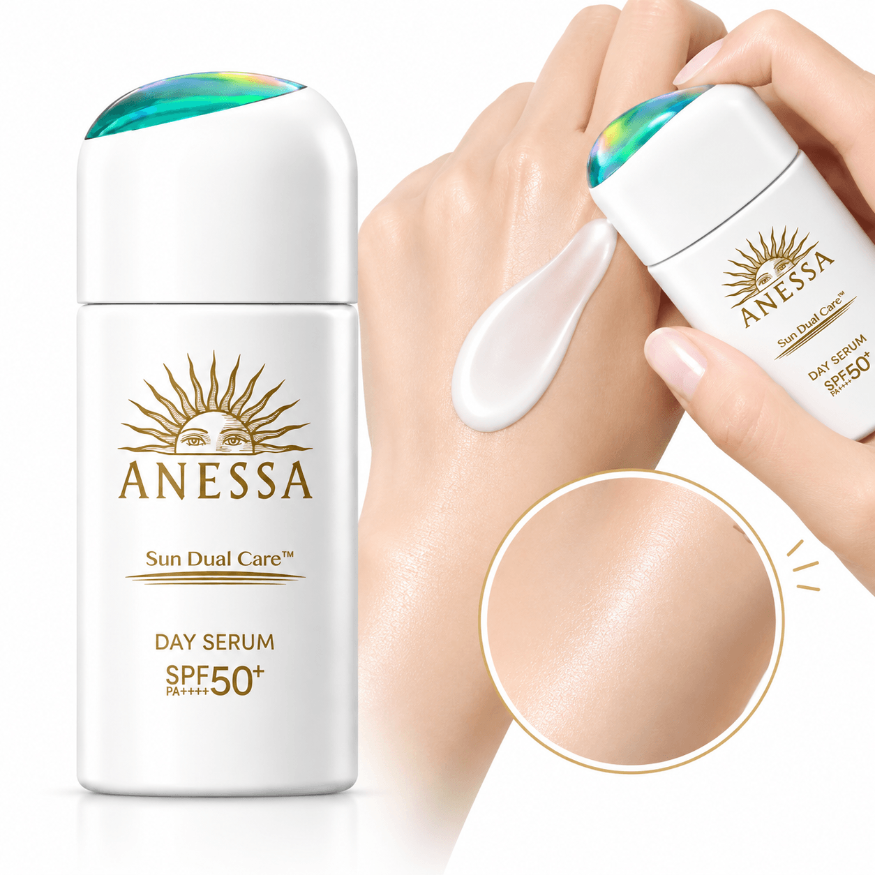 Anessa Perfect UV Skincare Milk Application