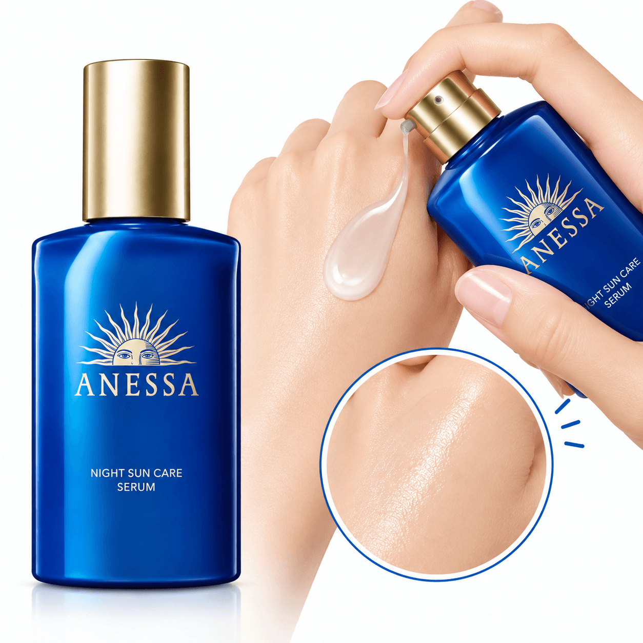Anessa Sunscreen Application