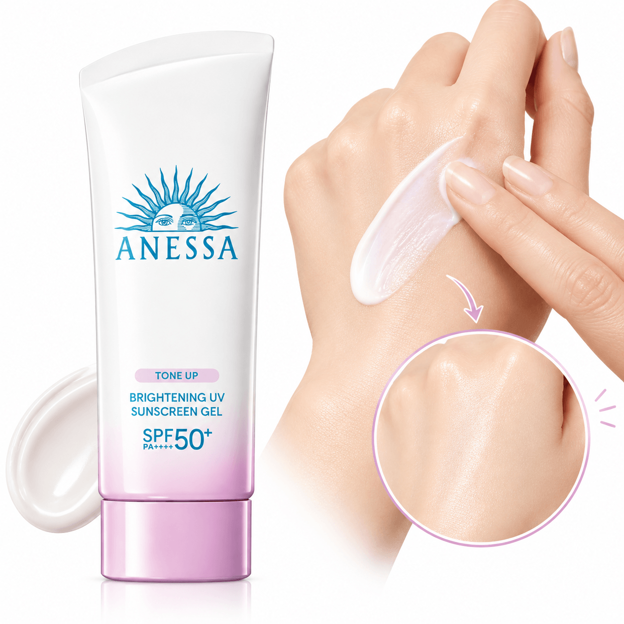 Anessa Perfect UV Skincare Gel Application
