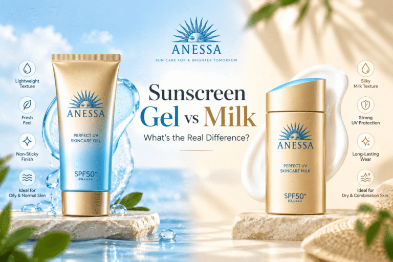 Anessa Sunscreen Gel vs Milk